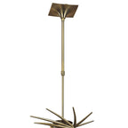 M0300AB Flavia Telescopic Pendant Round 8 Light G9 Antique Brass