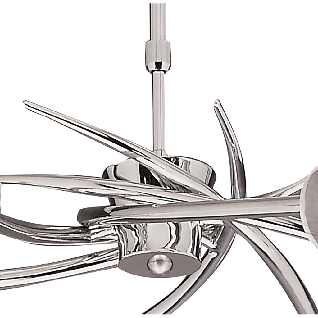 M0301 Flavia Telescopic Pendant Convertible To Semi Flush Round 6 Light G9 Polished Chrome