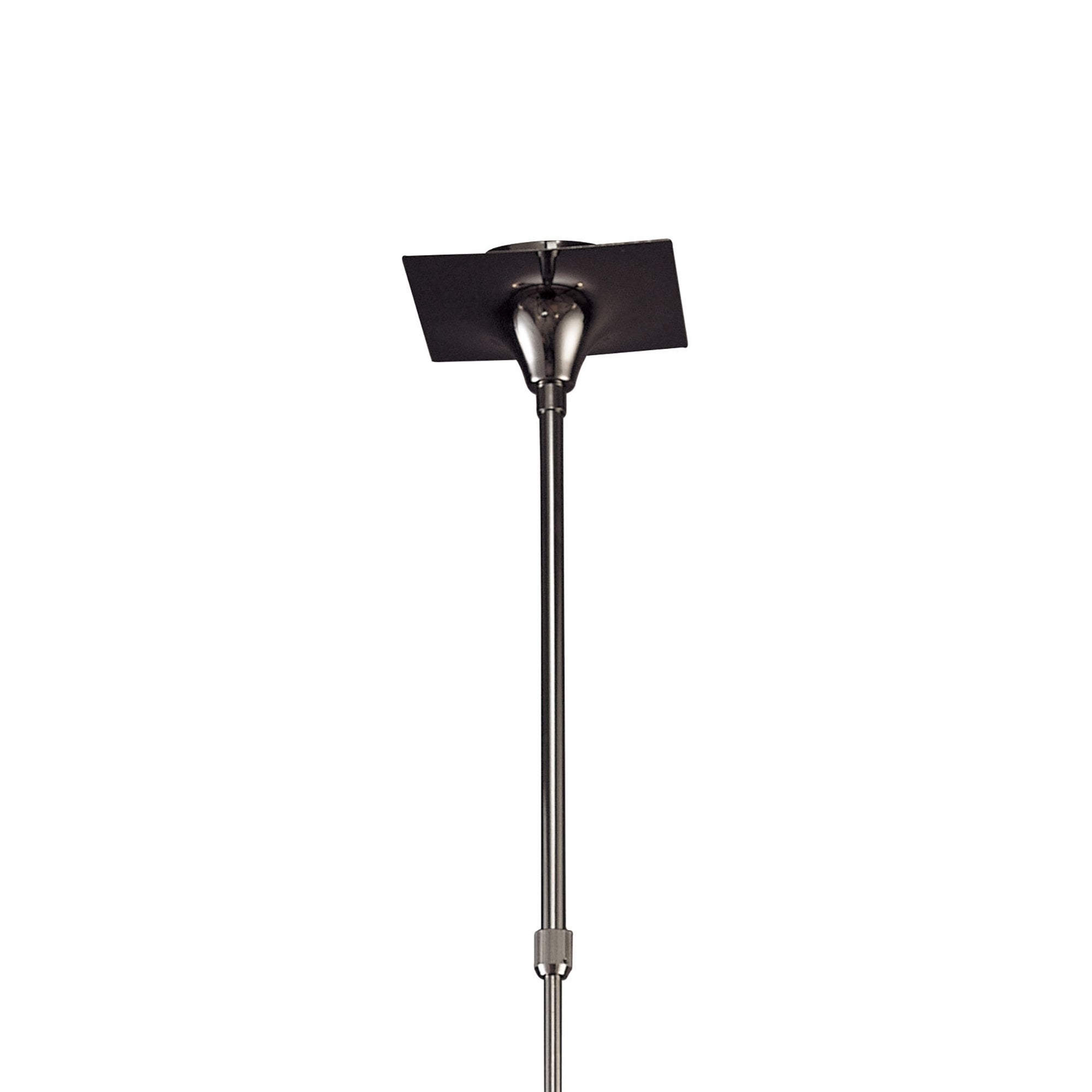M0301BC Flavia Telescopic Pendant Convertible To Semi Flush Round 6 Light G9 Black Chrome