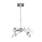 M0302 Flavia Telescopic Pendant Convertible To Semi Flush Round 4 Light G9 Polished Chrome