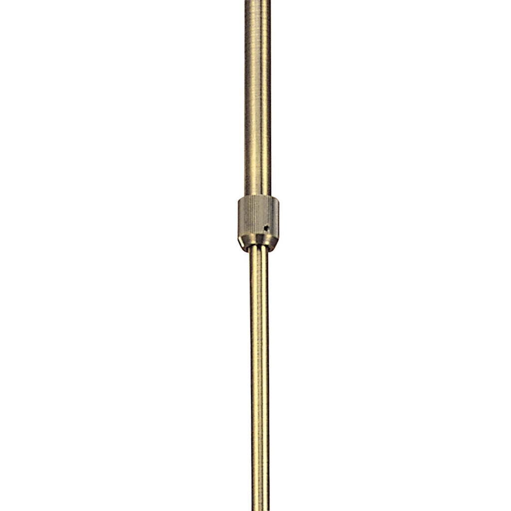 M0302AB Flavia Telescopic Pendant Convertible To Semi Flush Round 4 Light G9 Antique Brass
