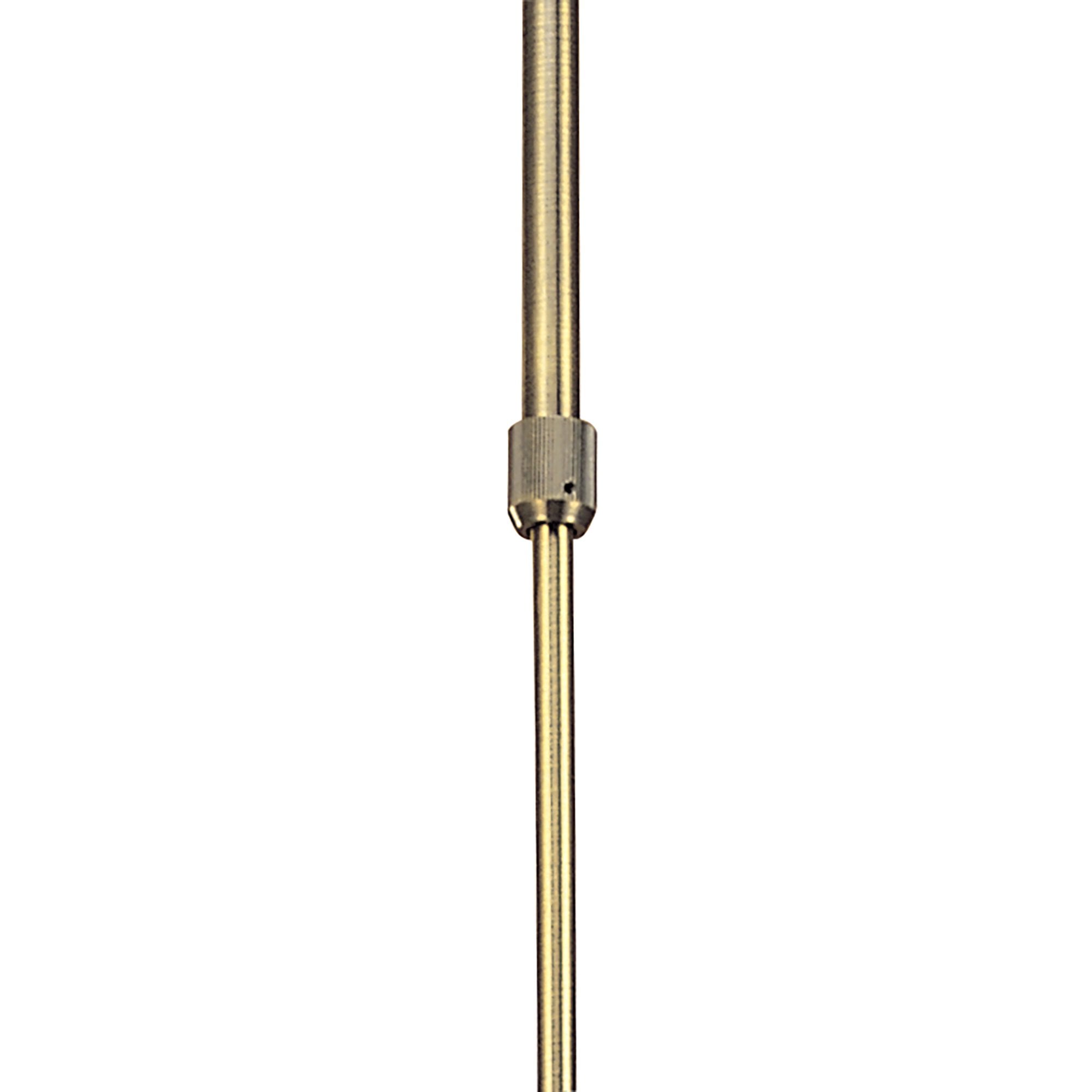 M0302AB Flavia Telescopic Pendant Convertible To Semi Flush Round 4 Light G9 Antique Brass