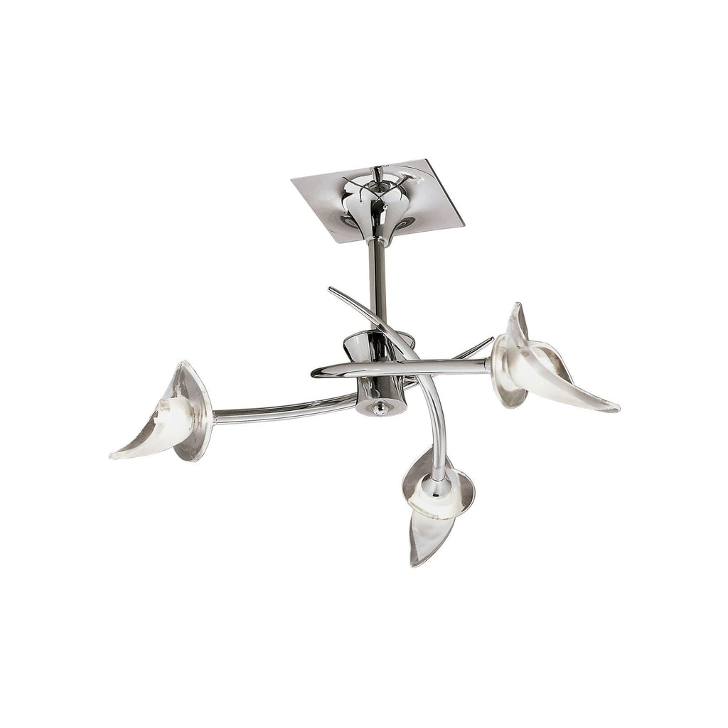 M0306 Flavia Semi Flush Round 3 Light G9 Polished Chrome