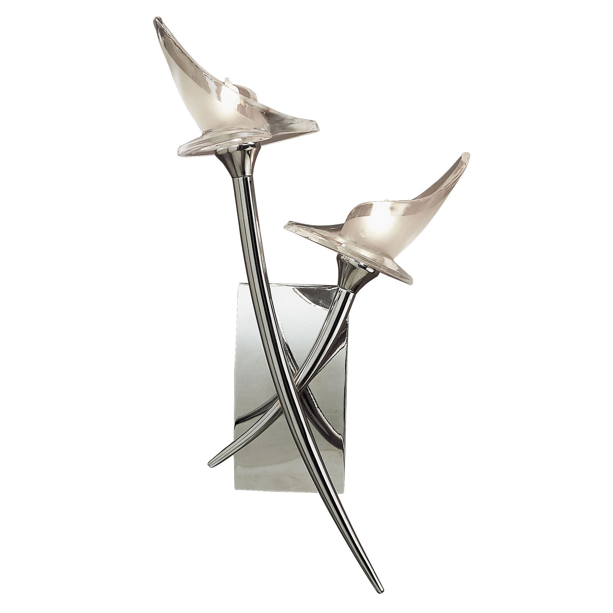 M0308/S Flavia Wall Lamp Switched 2 Light G9 Polished Chrome