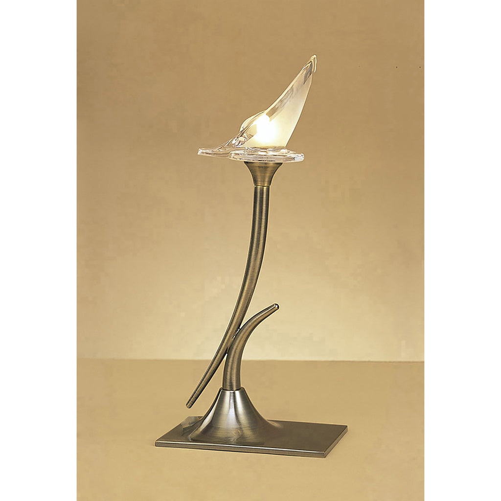 M0309AB lavia Table Lamp 1 Light G9 Antique Brass