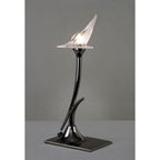 M0309BC Flavia Table Lamp 1 Light G9 Black Chrome