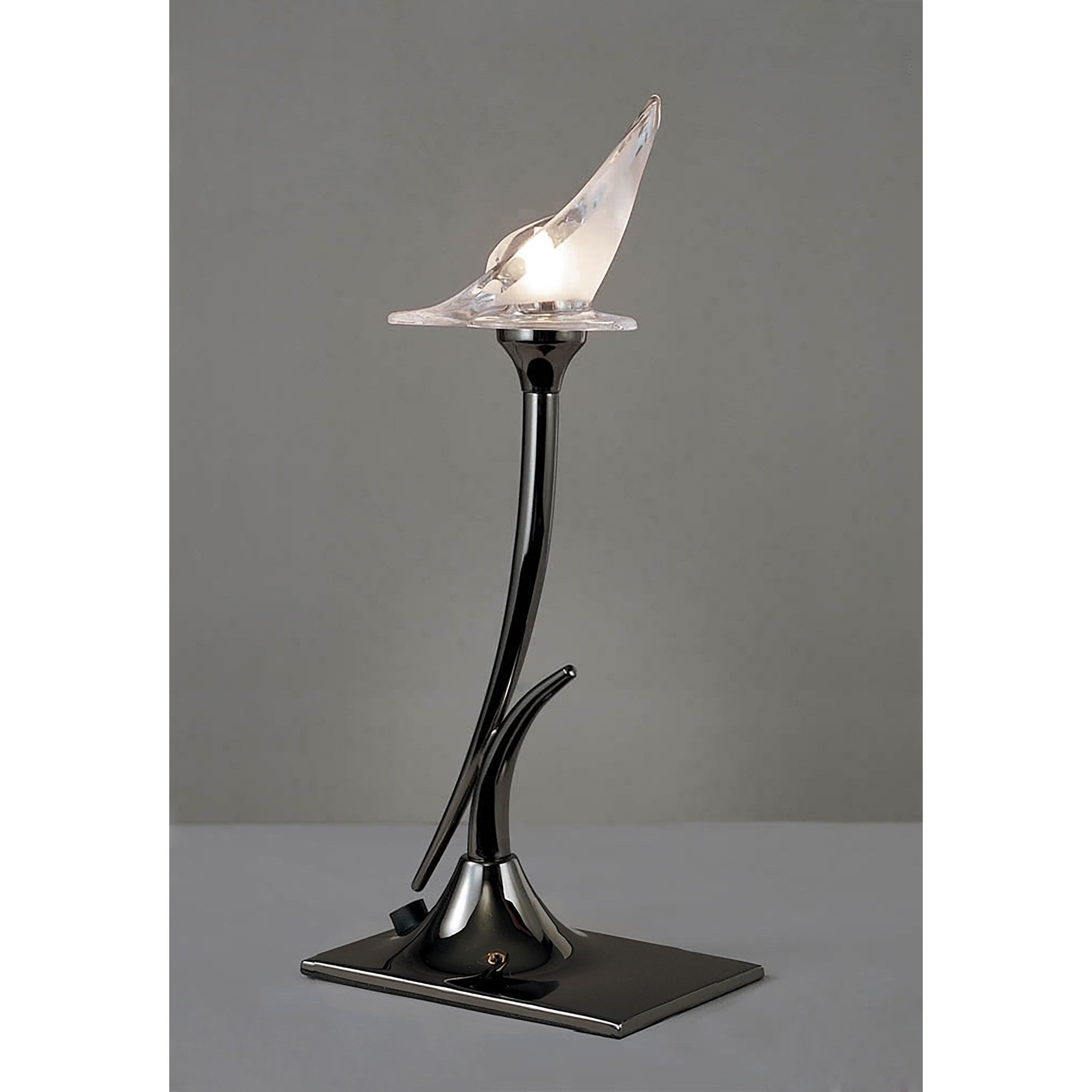 M0309BC Flavia Table Lamp 1 Light G9 Black Chrome