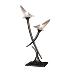 M0310BC Flavia Table Lamp 2 Light G9 Black Chrome