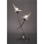 M0310BC Flavia Table Lamp 2 Light G9 Black Chrome
