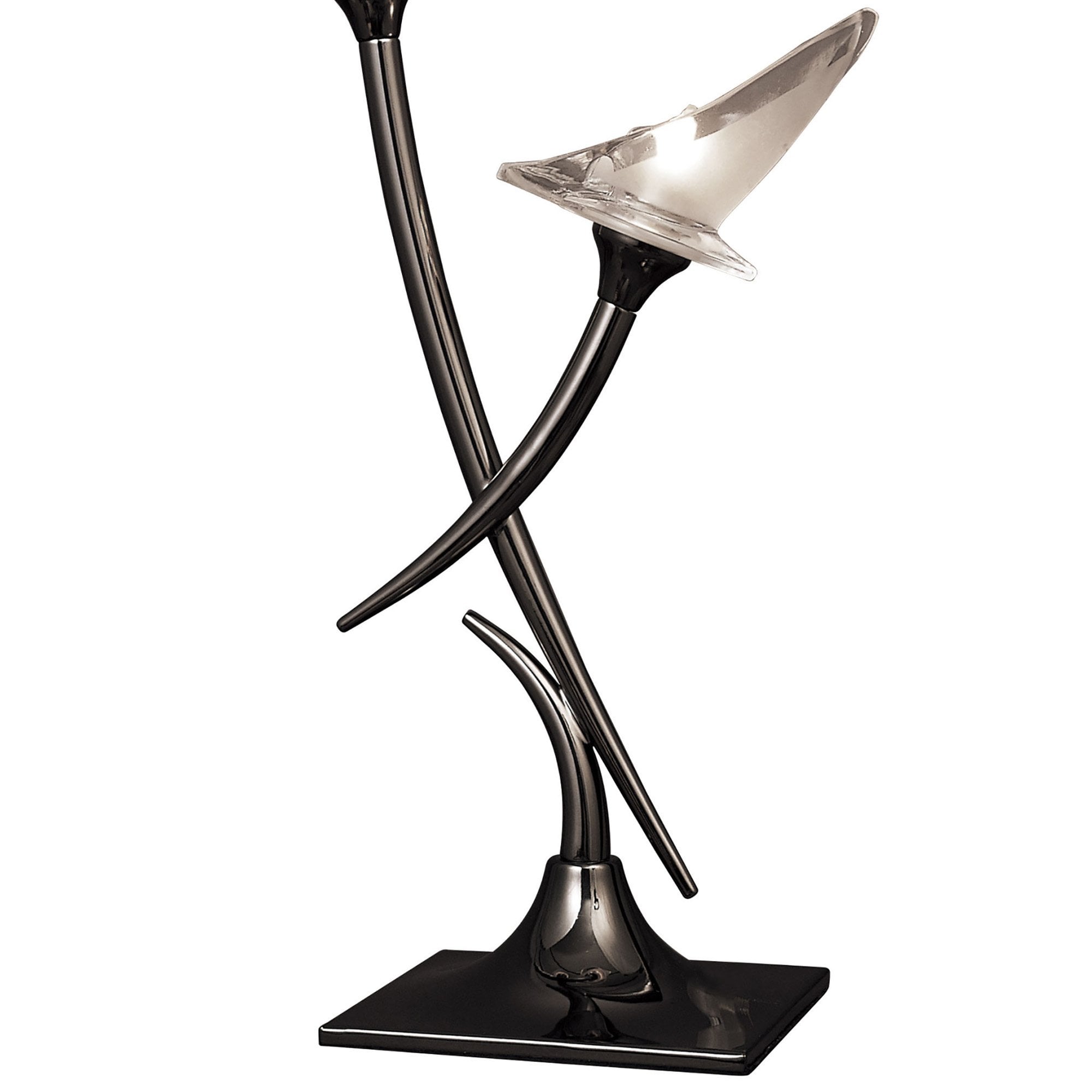 M0310BC Flavia Table Lamp 2 Light G9 Black Chrome
