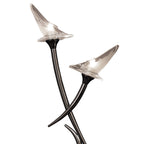 M0310BC Flavia Table Lamp 2 Light G9 Black Chrome