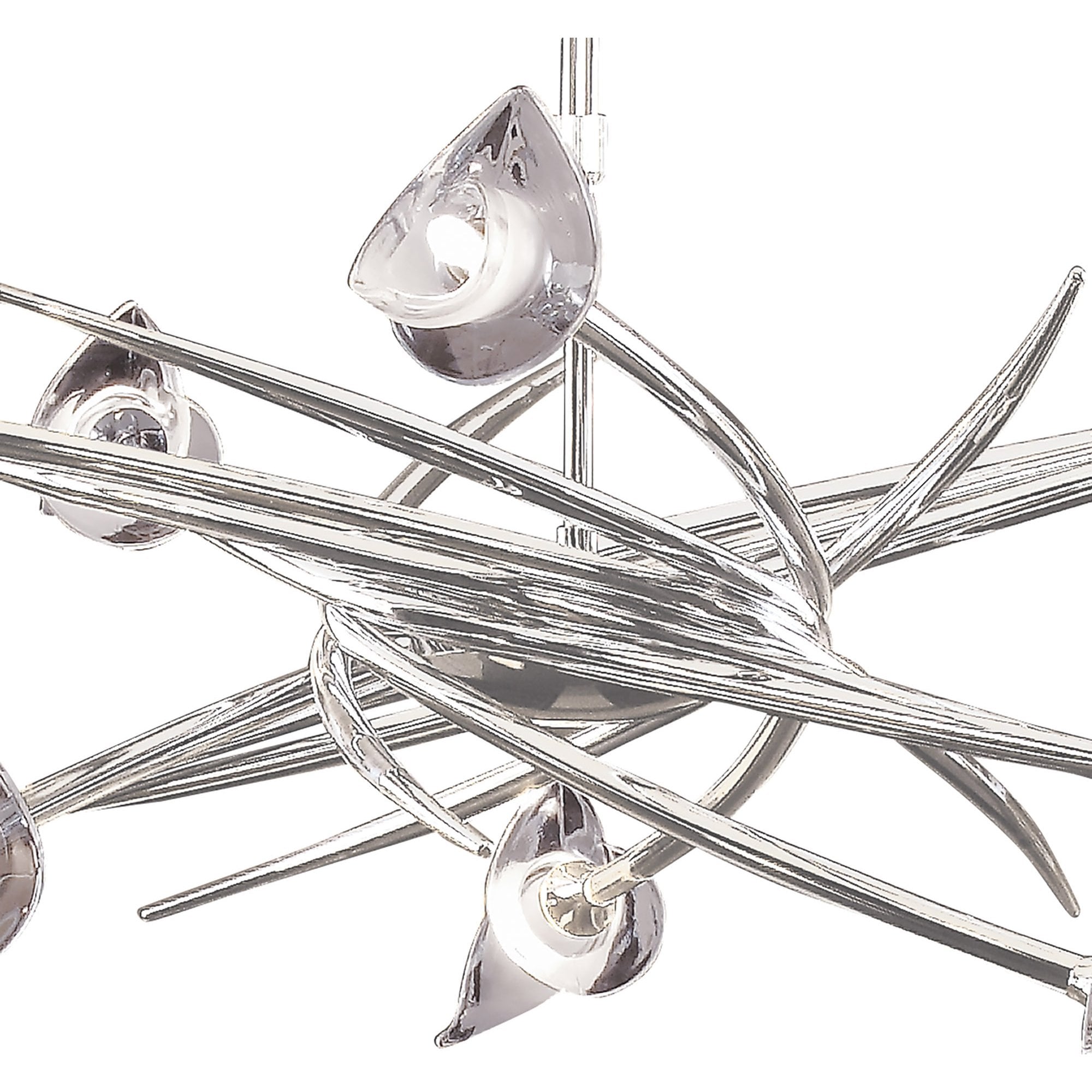 M0312 Flavia Pendant Up-Down Round 10 Light G9 Polished Chrome