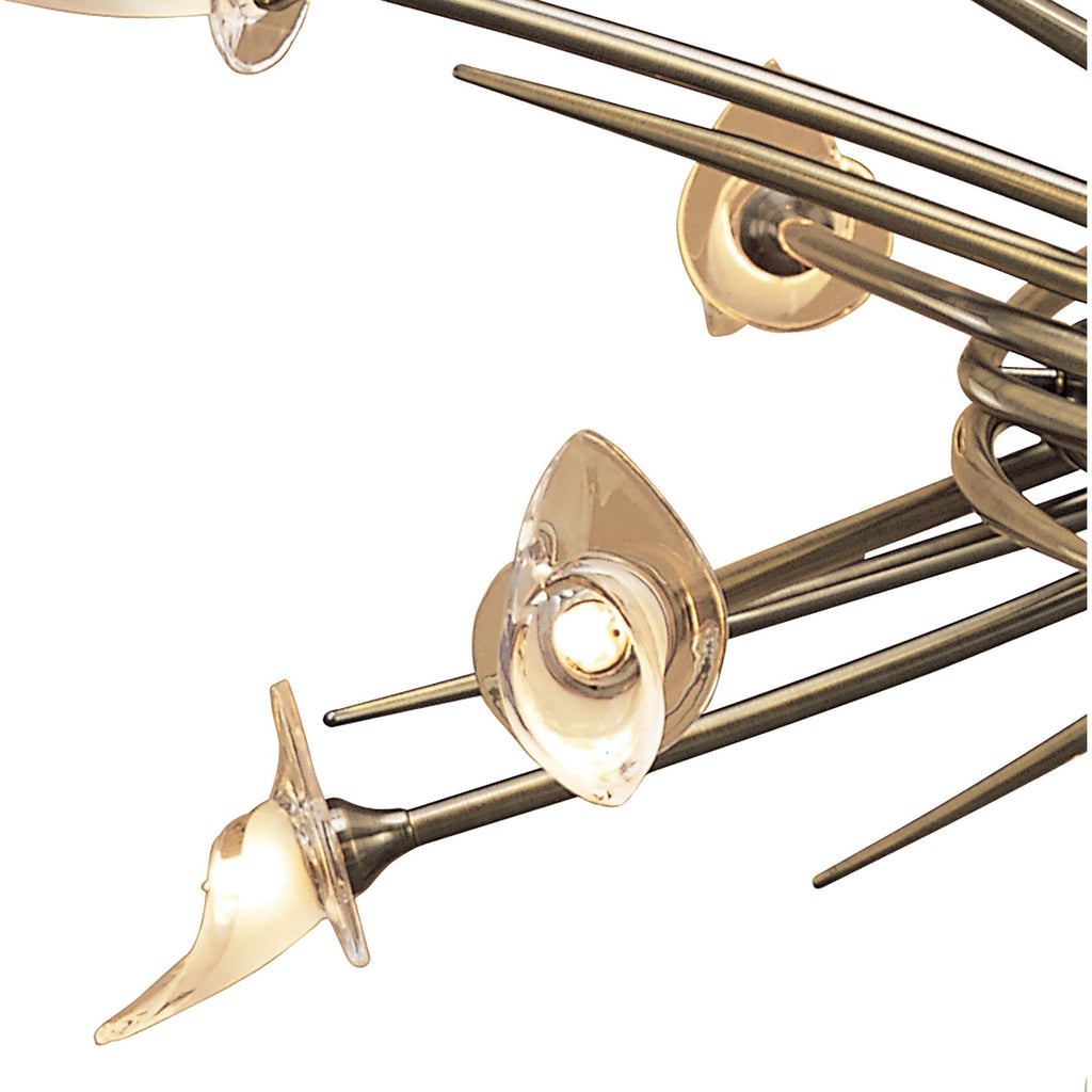M0312AB Flavia Pendant Up-Down Round 10 Light G9 Antiques Brass