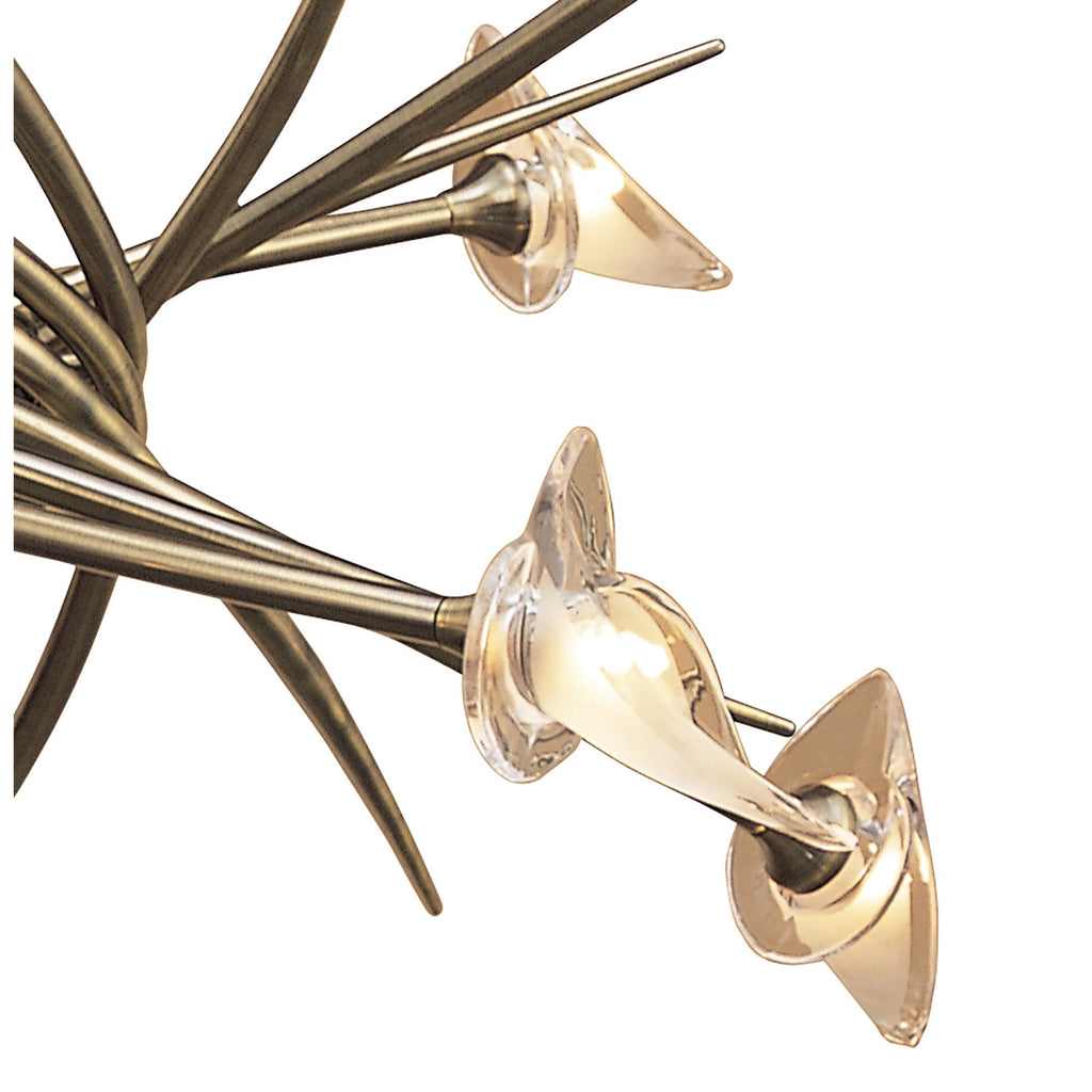M0312AB Flavia Pendant Up-Down Round 10 Light G9 Antiques Brass