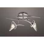 M0316 Flavia Linear Spot Light 2 Light G9 Adjustable Heads Polished Chrome