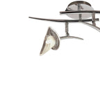 M0316 Flavia Linear Spot Light 2 Light G9 Adjustable Heads Polished Chrome
