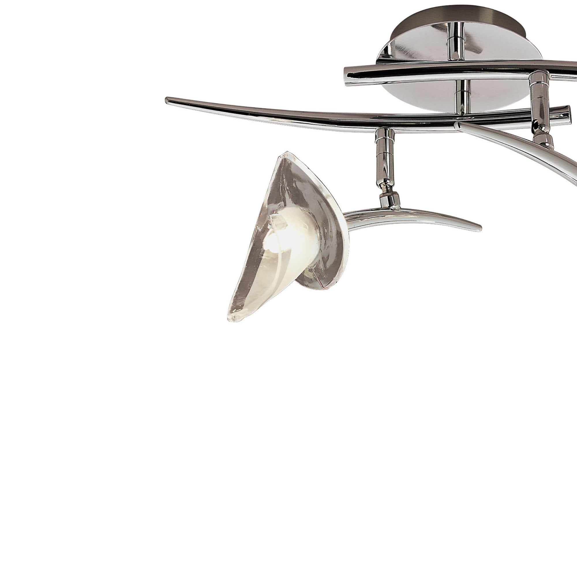 M0316 Flavia Linear Spot Light 2 Light G9 Adjustable Heads Polished Chrome
