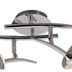 M0316 Flavia Linear Spot Light 2 Light G9 Adjustable Heads Polished Chrome