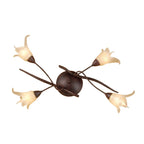 M4353 Florida Ceiling 4 Light E14 Brown/Black Oxide