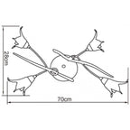 M4353 Florida Ceiling 4 Light E14 Brown/Black Oxide