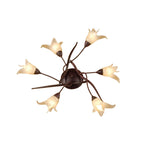 M4354 Florida Ceiling 6 Light E14 Brown/Black Oxide