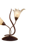 M4356 Florida Table Lamp 2 Light E14 Brown/Black Oxide
