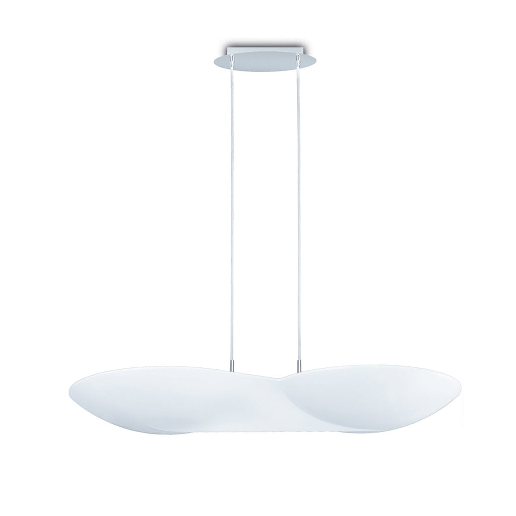 M5872 Flow Linear Pendant 6 Light GU10 Chrome White