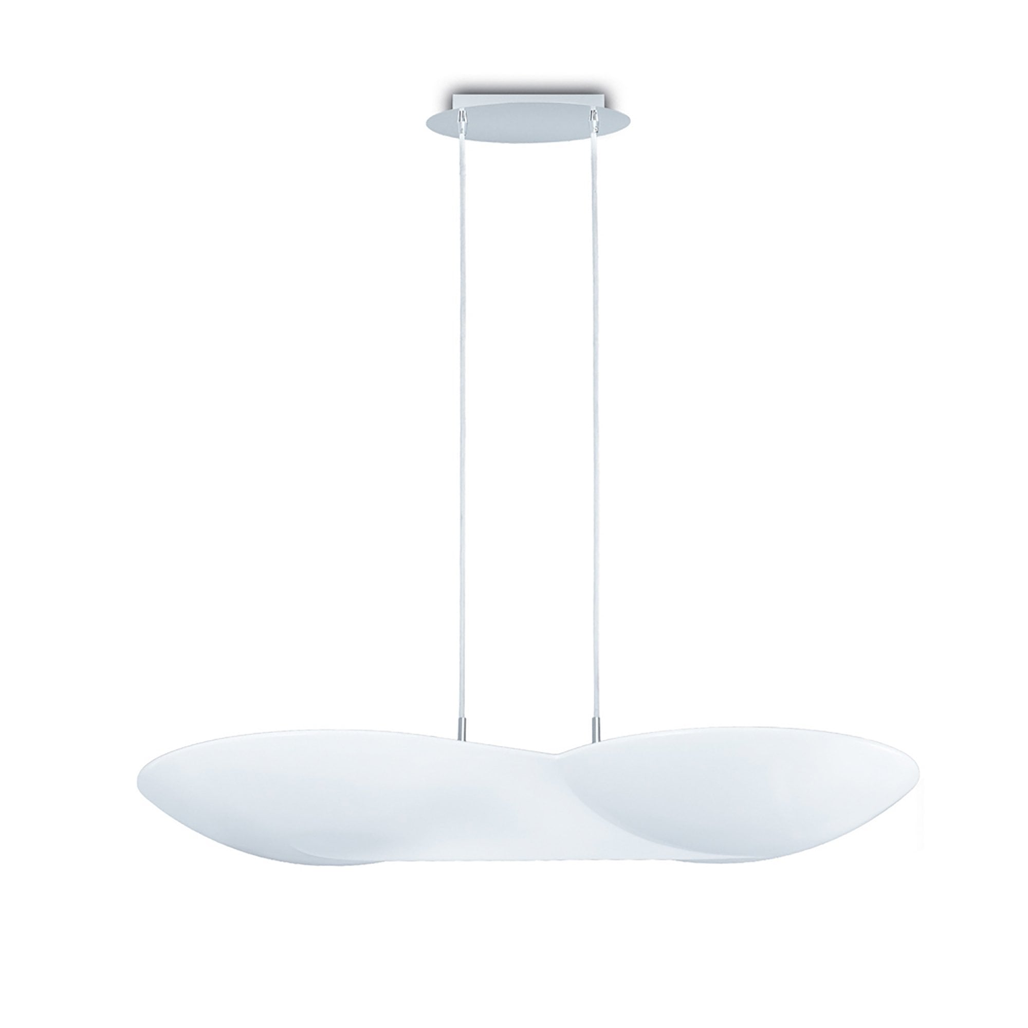 M5872 Flow Linear Pendant 6 Light GU10 Chrome White
