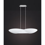 M5872 Flow Linear Pendant 6 Light GU10 Chrome White