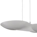 M5872 Flow Linear Pendant 6 Light GU10 Chrome White