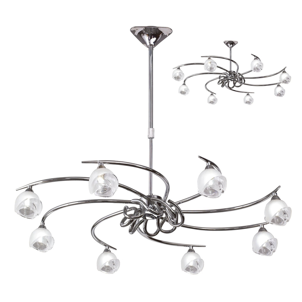 M0800 Fragma Telescopic 8 Light G9 Polished Chrome