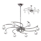 M0800 Fragma Telescopic 8 Light G9 Polished Chrome