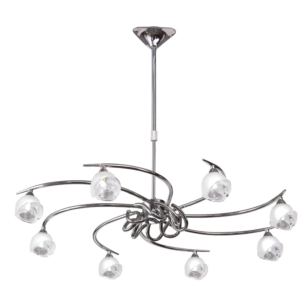 M0800 Fragma Telescopic 8 Light G9 Polished Chrome