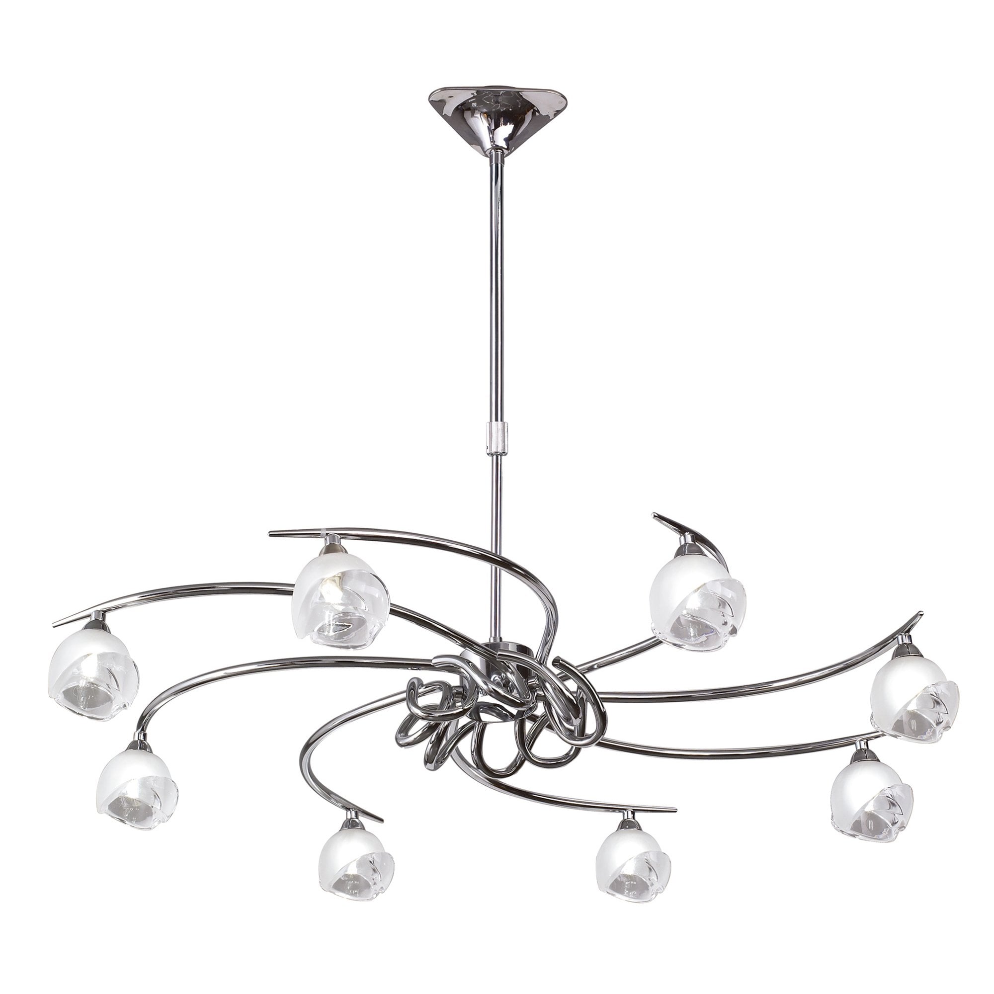 M0800 Fragma Telescopic 8 Light G9 Polished Chrome
