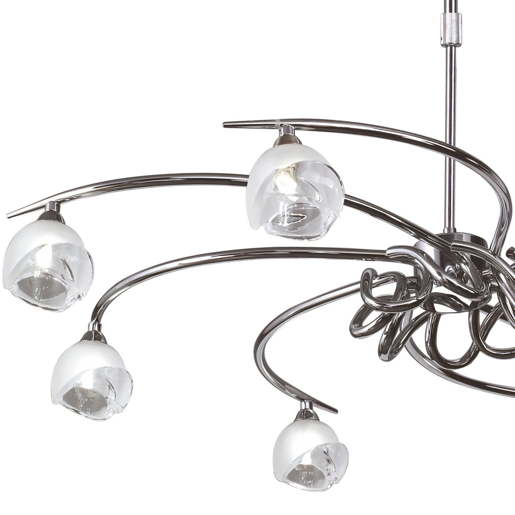 M0800 Fragma Telescopic 8 Light G9 Polished Chrome