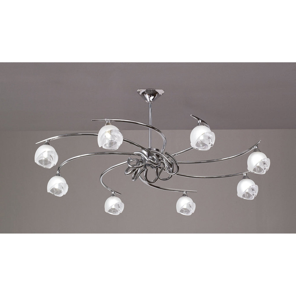 M0800 Fragma Telescopic 8 Light G9 Polished Chrome