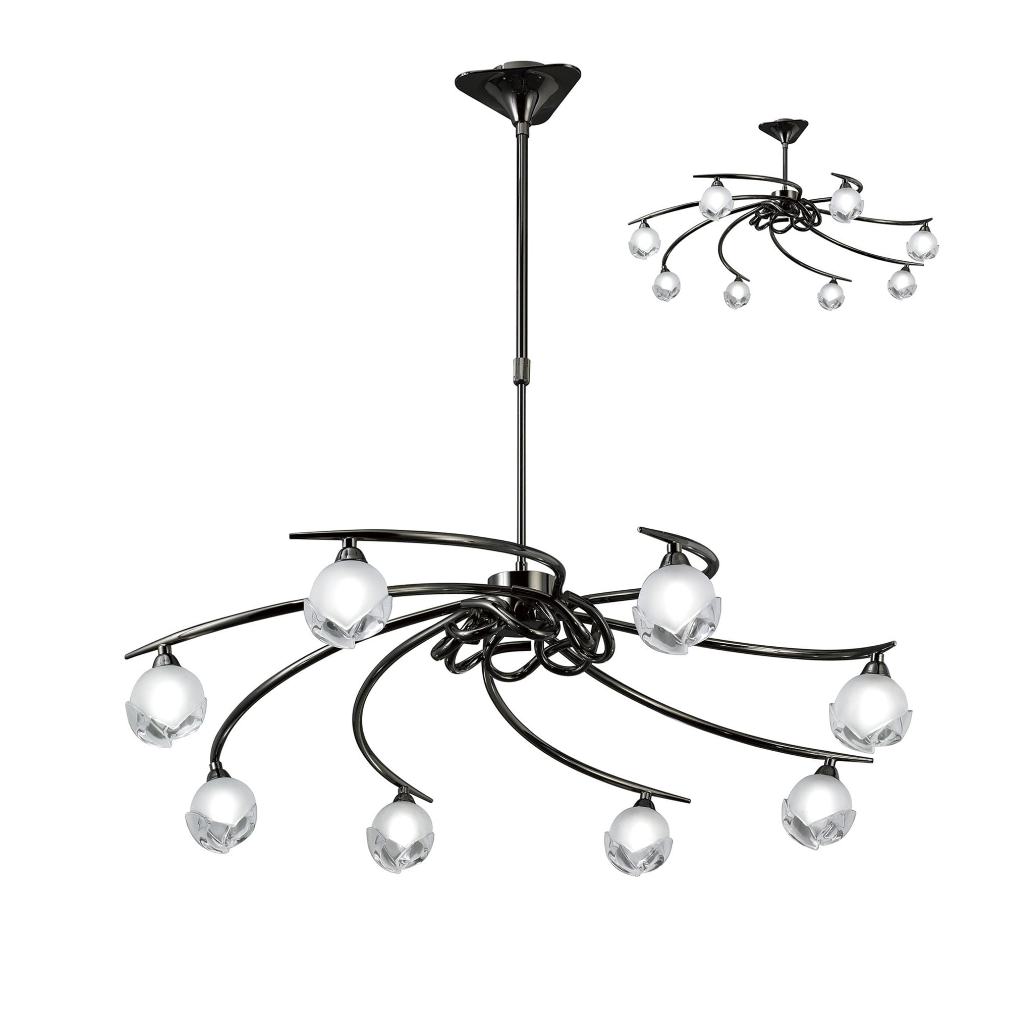 M0800BC Fragma Telescopic 8 Light G9 Black Chrome