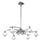 M0801 Fragma Telescopic Convertible To Semi Flush 6 Light G9 Polished Chrome