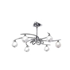 M0801 Fragma Telescopic Convertible To Semi Flush 6 Light G9 Polished Chrome