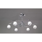 M0801 Fragma Telescopic Convertible To Semi Flush 6 Light G9 Polished Chrome