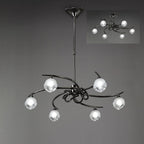 M0801BC Fragma Telescopic Convertible To Semi Flush 6 Light G9 Black Chrome
