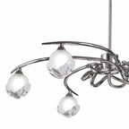 M0801BC Fragma Telescopic Convertible To Semi Flush 6 Light G9 Black Chrome