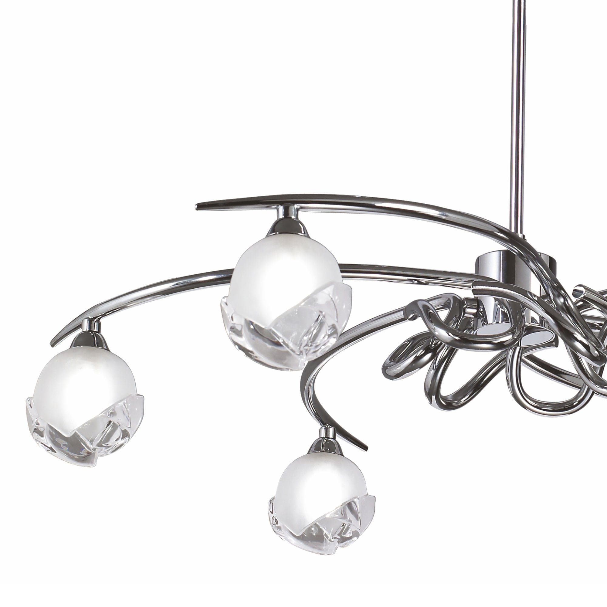 M0801BC Fragma Telescopic Convertible To Semi Flush 6 Light G9 Black Chrome