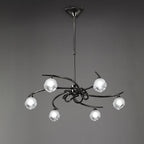 M0801BC Fragma Telescopic Convertible To Semi Flush 6 Light G9 Black Chrome