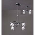 M0802 Fragma Telescopic Convertible To Semi Flush 4 Light G9 Polished Chrome