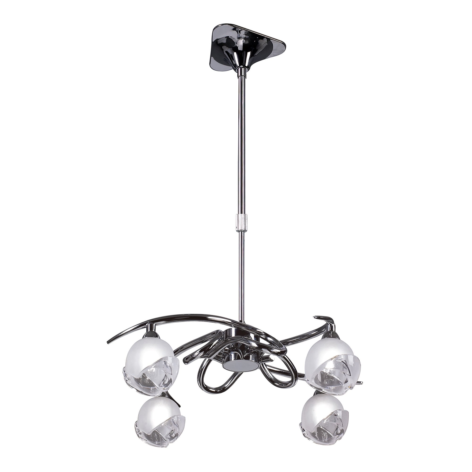 M0802 Fragma Telescopic Convertible To Semi Flush 4 Light G9 Polished Chrome