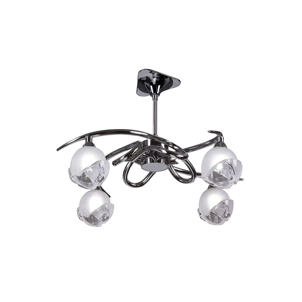 M0802 Fragma Telescopic Convertible To Semi Flush 4 Light G9 Polished Chrome
