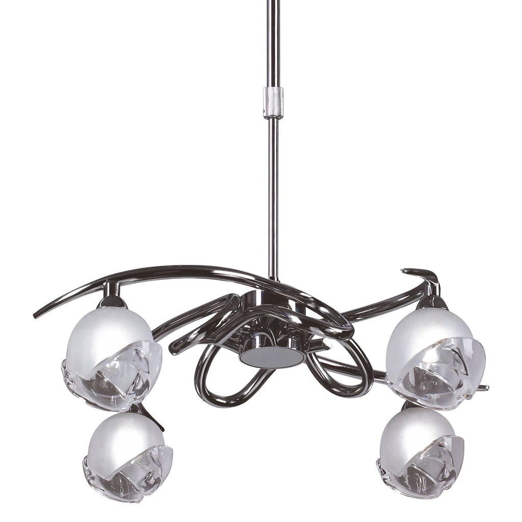M0802 Fragma Telescopic Convertible To Semi Flush 4 Light G9 Polished Chrome