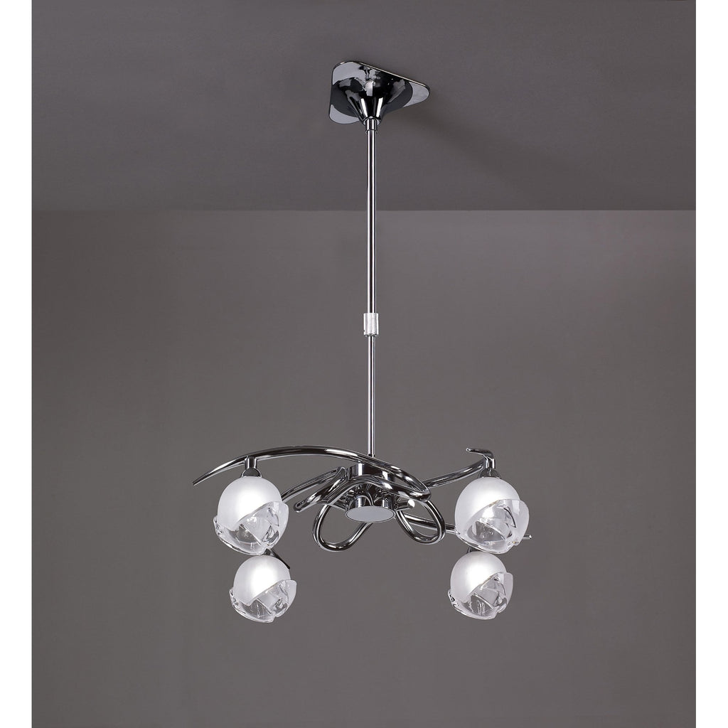 M0802 Fragma Telescopic Convertible To Semi Flush 4 Light G9 Polished Chrome