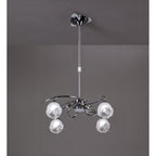 M0802 Fragma Telescopic Convertible To Semi Flush 4 Light G9 Polished Chrome